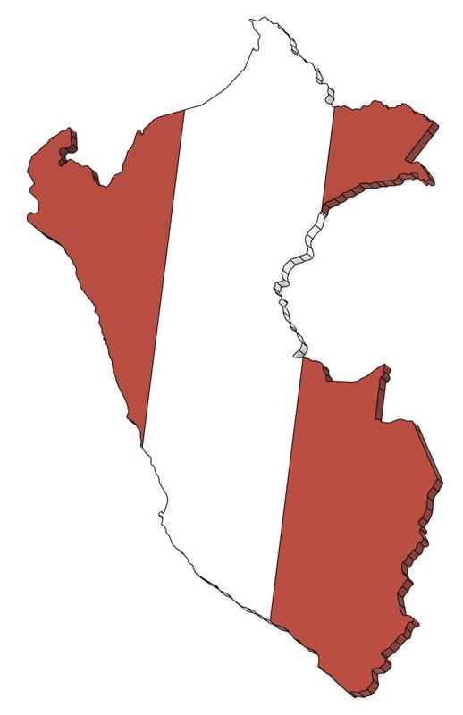 Peru Country Magnet (parametric)