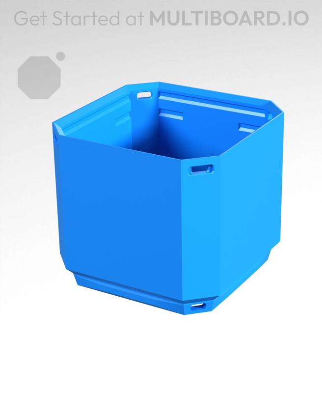 1x1x0.75 - Simple Walls - Standard Click-In Multibin Shell Extension