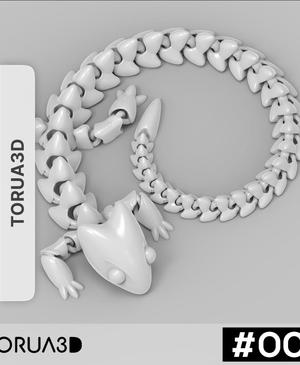 Articulated Dragon 001 by TORUA3D