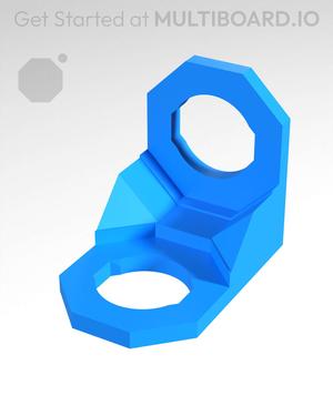 Type 2, Mid Thread Holes, 1x1 Outside Bracket