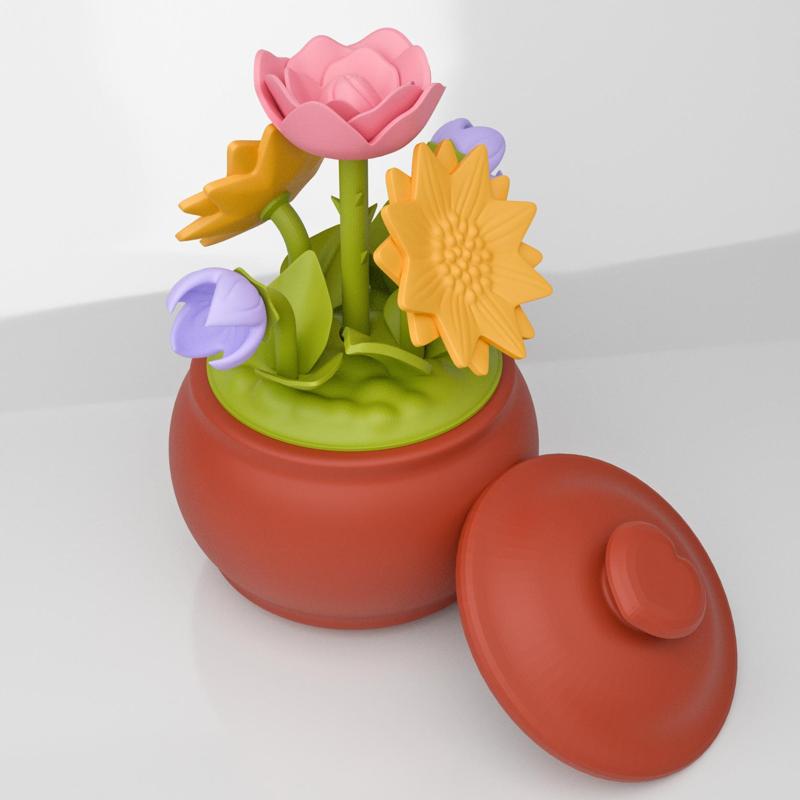 Valentine's Day multi-gift: magnets, container, pen holder