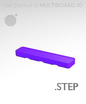 4x1x0·5 - Multibin Insert - STEP Remixing File