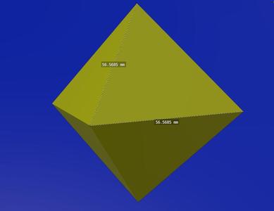 Octahedron - Platonic Solid - Air
