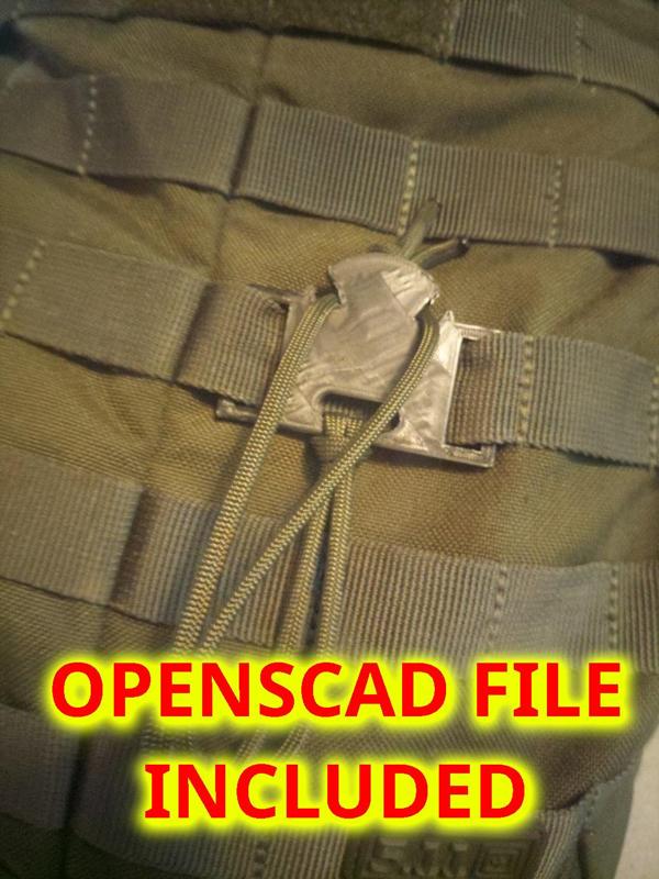 Light MOLLE/Paracord Adapter for Bedroll/Equipment