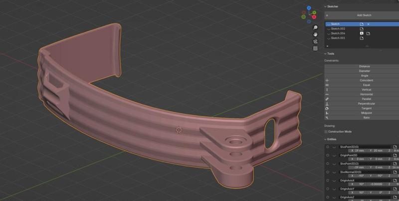 PSVR2 Face tracking mount with cable tie