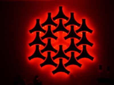 Wall decoration with LED lights