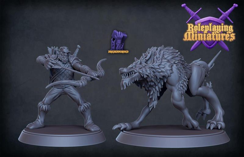 Hobgoblin archer and warg