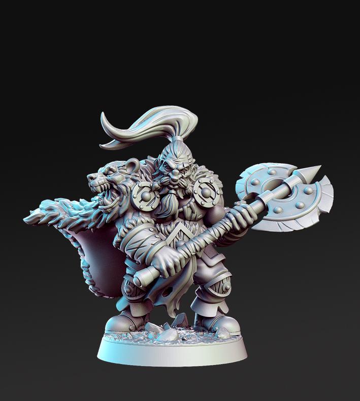 Ortwayn - Dwarf Warrior - 32mm - DnD -