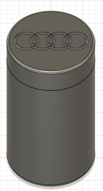 Audi Dose mit Deckel
