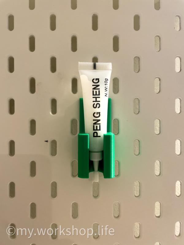 Peng Sheng holder compatible with skadis or Garant / Holex small lubricant holder