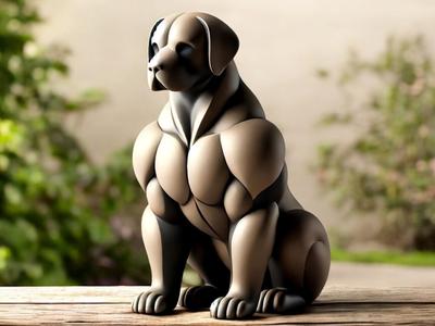 Muscle Dog Decor / A Dog for A GYM Bro