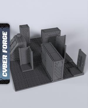 Motherland Gridrunner Terrain - With Free Cyberpunk  - Sci-Fi Gift Ideas for RPG and Wa