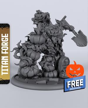 Pumpkin Golem - With Free Dragon  - 5e DnD Inspired for RPG and Wargamers