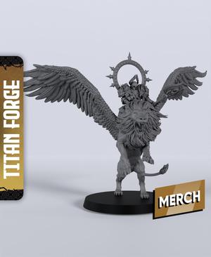 Armored Lion Rider - With Free Dragon - 5e DnD Inspired for RPG and Wargamers