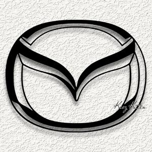 mazda emblem car logo wall art home decor