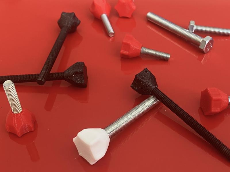 Encased thumbscrews M3, M4, M5