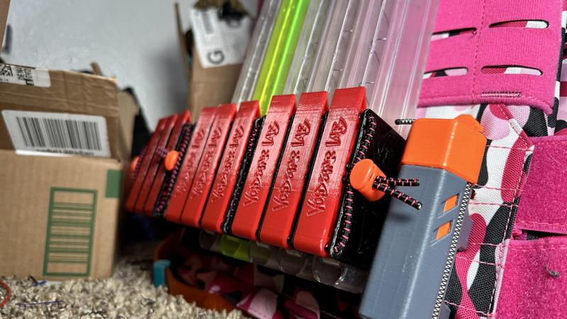 Transwarp Saya - High-Density Nerf Mag Holder for Talon, Katana, and Zinc