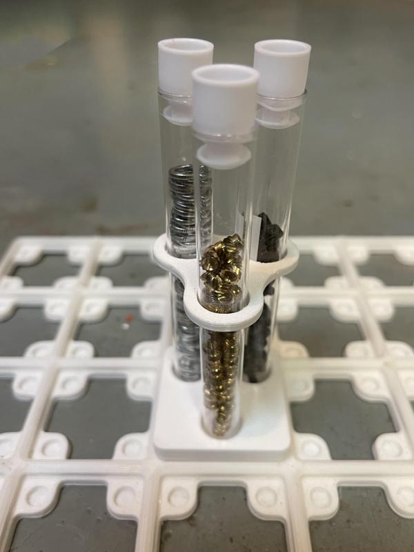 Gridfinity 3-Tube Test Tube Holder