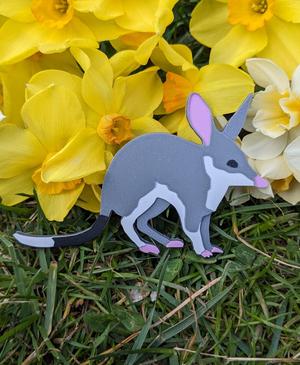 Simple Bilby Magnet or Ornament