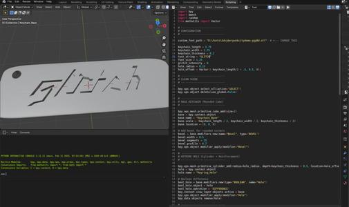 Glitch Cyberpunk Keychain