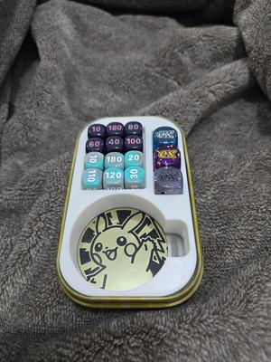 Pokemon mini tin insert jumbo coins