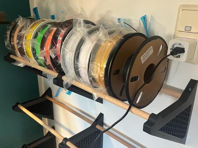 Wall mounted filament shelf / spool shelf / Regal