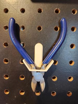 Pliers/Cutter Holder for Peg Board