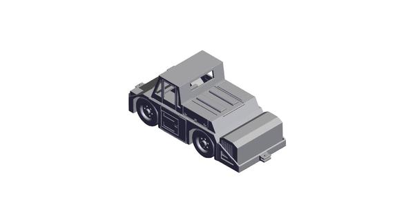 1/87 Scale WT250E-1 Tow Tractor.stl