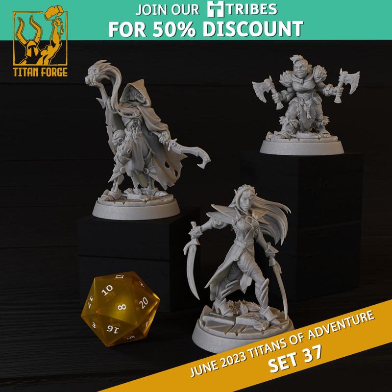 RPG - DnD Hero Characters - Titans of Adventure Set 37