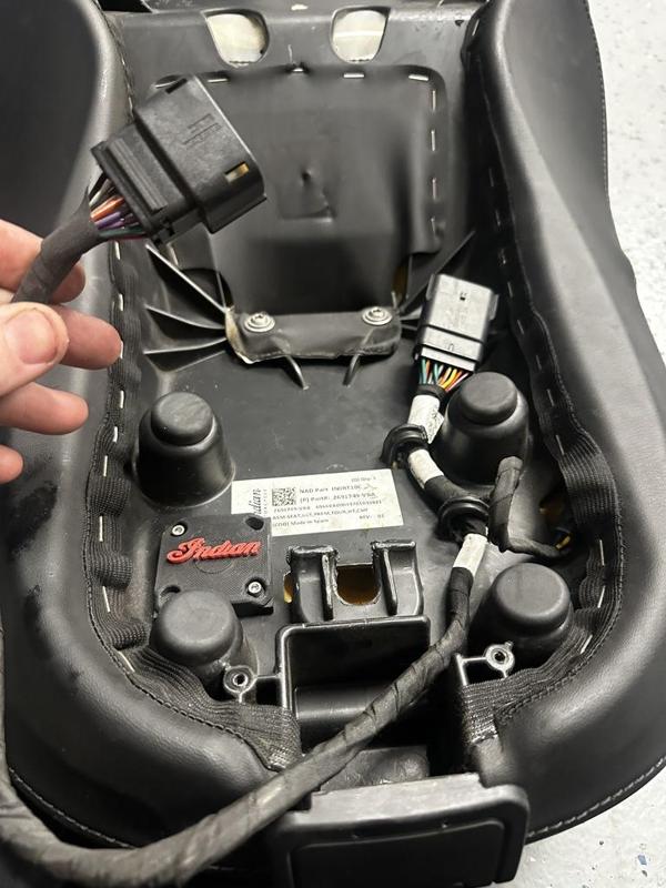 Indian Motorcycle Seat Air Tag Holder