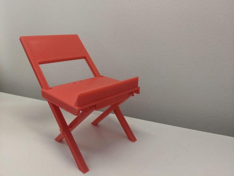 Print-in-place chair
