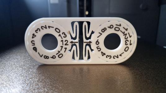 Pétanque, marqueur de points, score counter, print in place