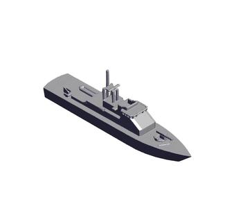 1/1250  Scale HMAS Fremantle Patrol Boat.stl