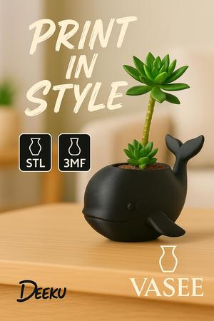 Whale Shaped Pot – Cute Coastal Home Decor