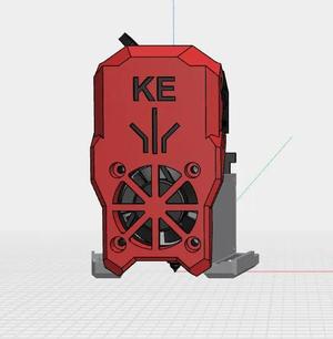 ENDER 3 V3 KE FRONT COVER FOR FAN COMBO 4010 V2   