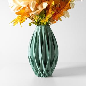 The Kivra Vase, Modern and Unique Home Decor for Dried and Preserved Flower Arrangement  | STL File