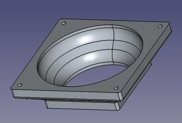 Fan Adapter 120 mm to 80 mm   