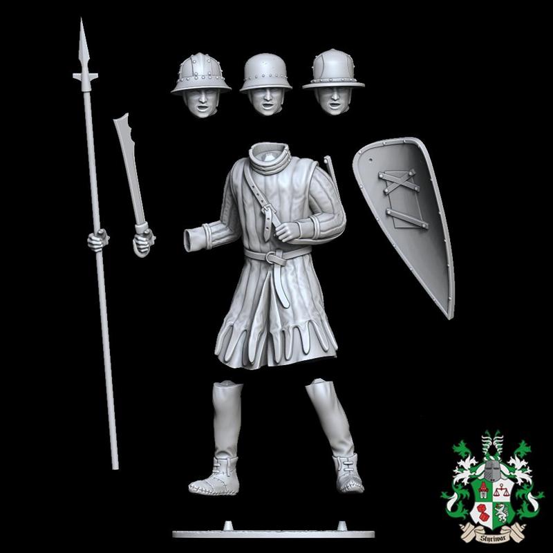 13th Century Morgan Bible Sergeant (Multi-Part-Scale-Figurine)