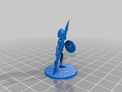 Skeleton Warriors with Spear & Shield x 10 Poses