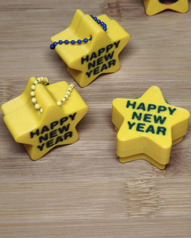 New Year Star Fidget Clickers