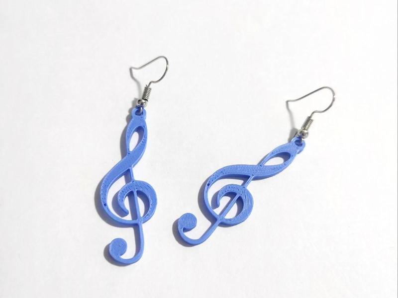 Treble Clef Harmony Earrings