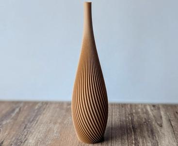 Decorative Flower Vase - Spiral Teardrop
