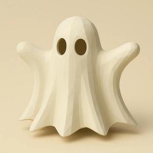 Low‑poly ghost   