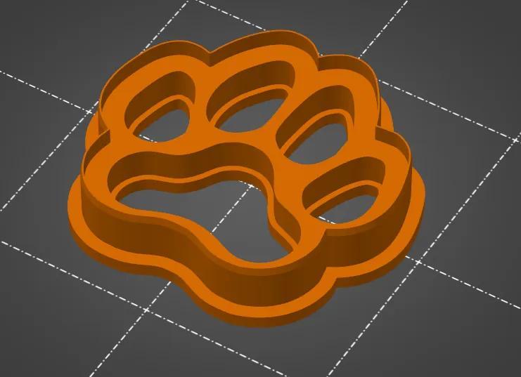 Vykrajovátko ve tvaru psí tlapky   