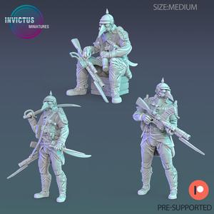 Plague Doctor General Set / Space Soldier / Cyberpunk Warrior / Alien Officer / Cosmic Invasion Army / Trooper Attack / Sci-Fi Encounter