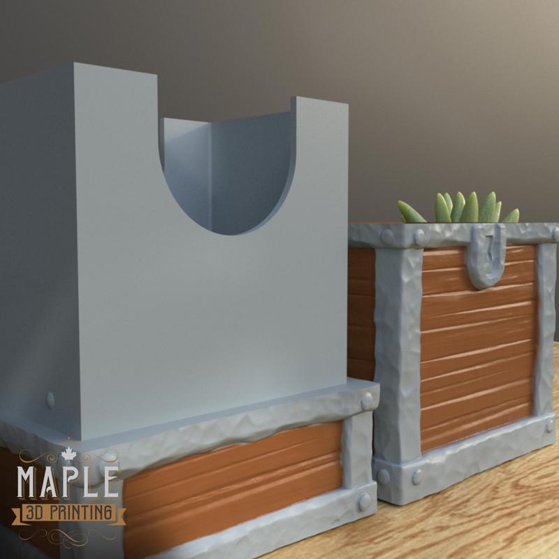 TCG Deck Box - Treasure Chest - Support Free