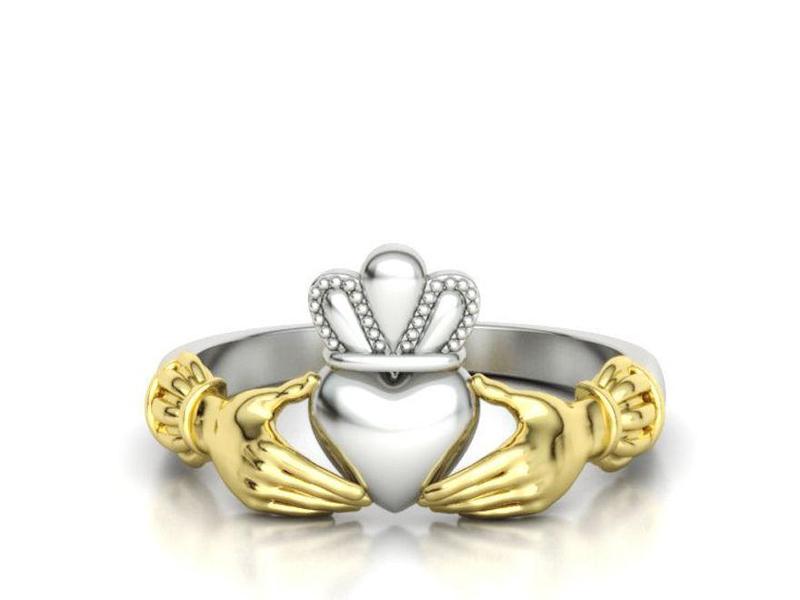 Claddagh Ring TwoTone 8US Friendship Ring