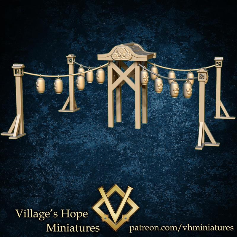 Japanese lantern festival decoration set