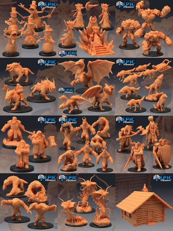 Arctic Nights Set / Snow Ice & Winter Encounter Collection / Pre-Supported