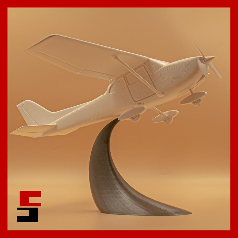 Airplane Cessna 172 Scale 1/50